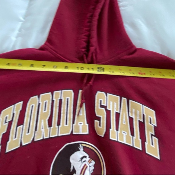 Florida State FSU Hooded Sweatshirt in Garnet - Picture 6 of 8
